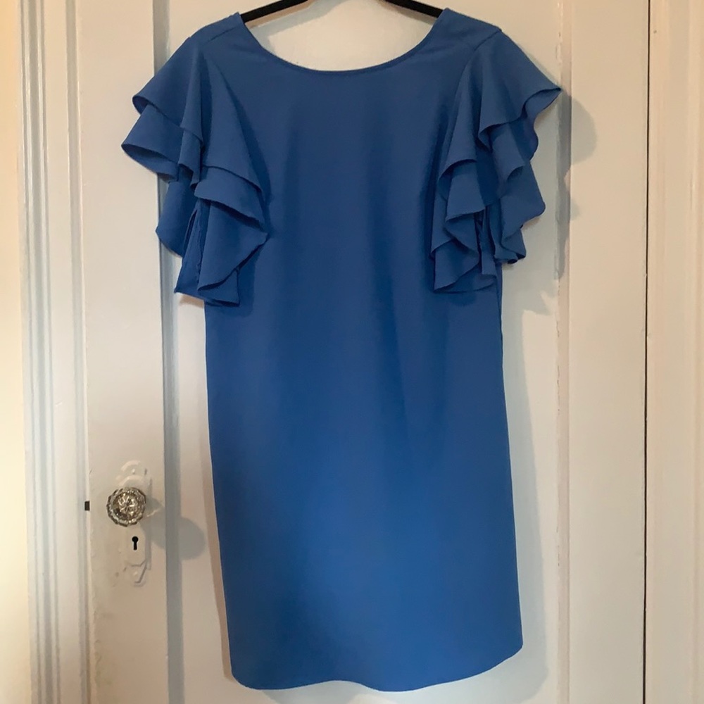 Ruffles sleeve dress